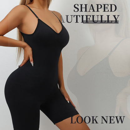 One-piece full-body shaping garment